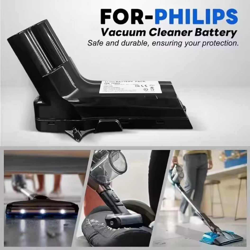 25.2V 3000mah Replacement Battery for Philips Vacuum Cleaner Fc6823/22 6908 SpeedPro Max