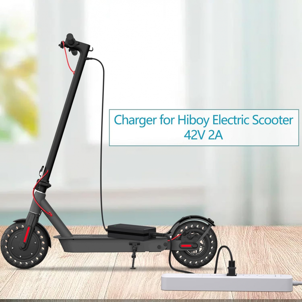 42V 2A Hiboy Electric Scooter Charger, Compatible with Hiboy S2 Pro, S2 Lite, KS4 Pro, NEX, Max Electric Scooters, with 5525 Connector
