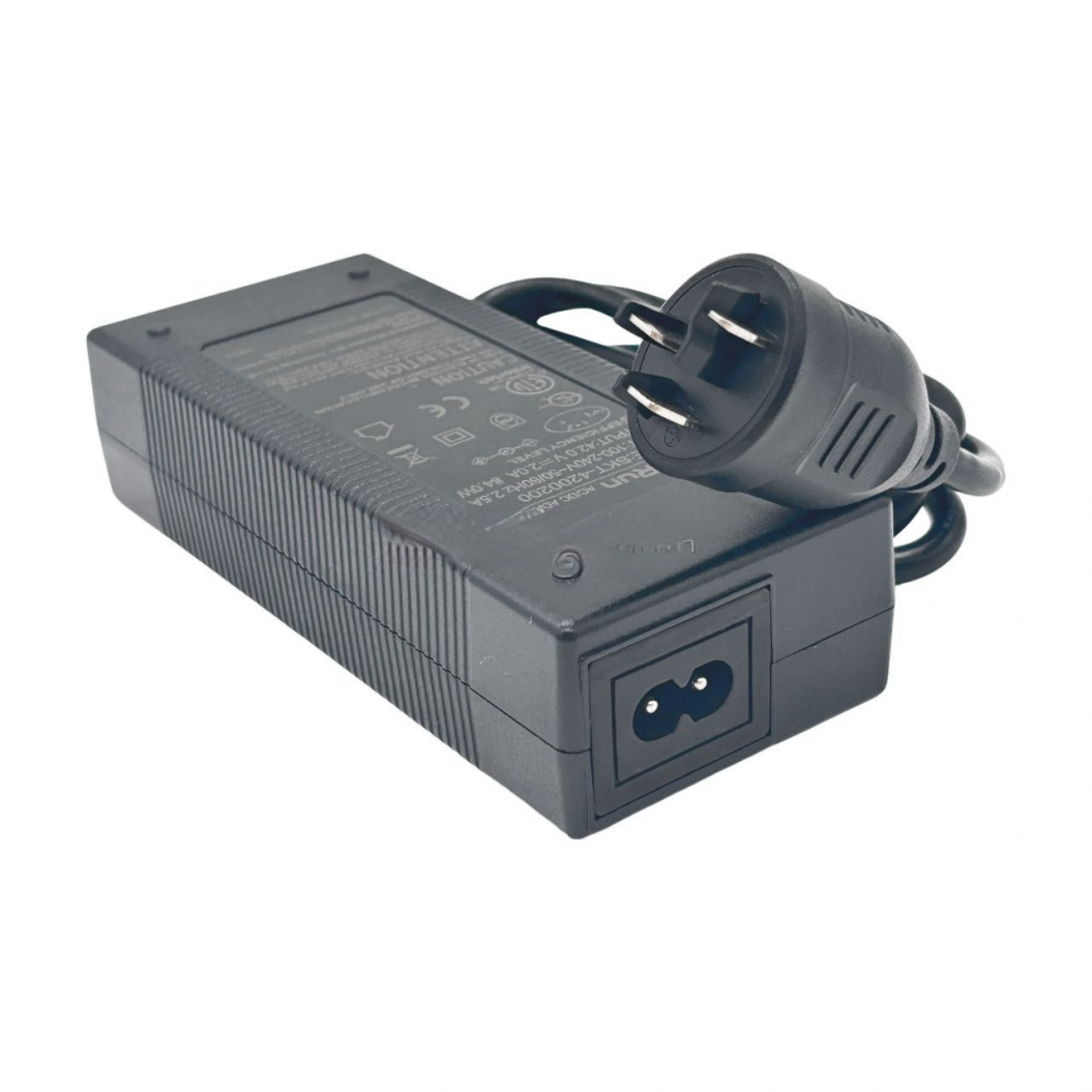 42V 2A Ebike Charger with Bosch Connector for 36V 2A Lithium Battery Electric Scooter Charger