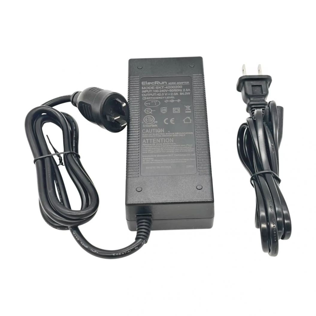 42V 2A Ebike Charger with Bosch Connector for 36V 2A Lithium Battery Electric Scooter Charger