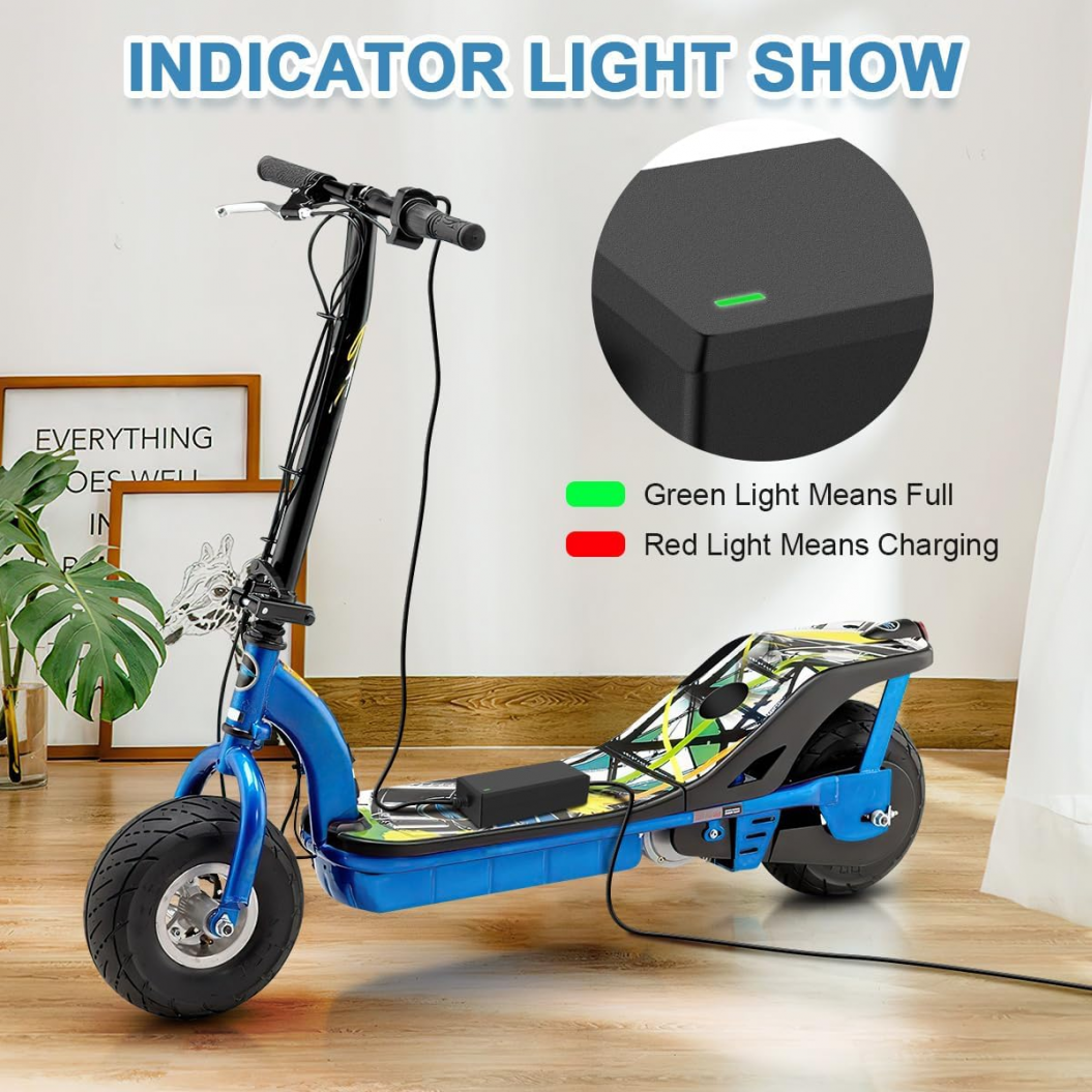 24V 2A 3-Pin XLR Electric Scooter Battery Charger for Go-Go Elite Traveller Plus HD US, Pride Mobility Scooter, Ezip Mountain Trailz, Jazzy Power Chair