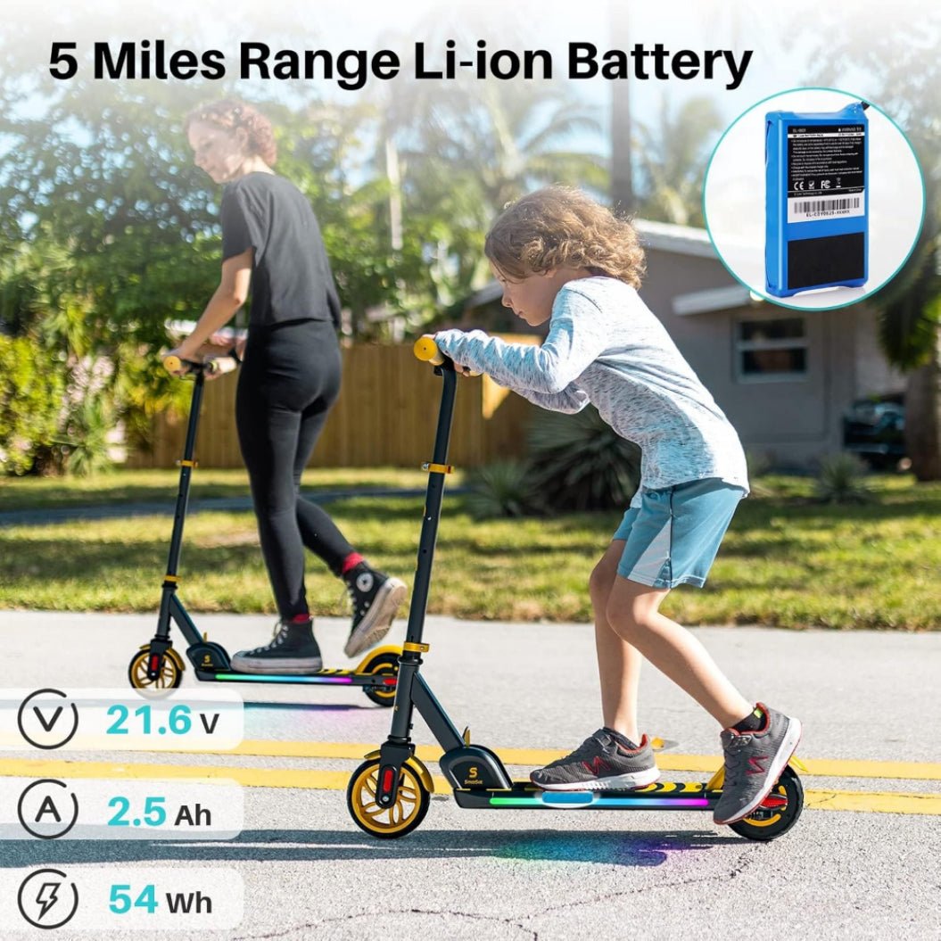 Bateria Substituta 21.6V 2.5Ah para Patinete Elétrico Infantil E9/E9 Pro/E9 Apex