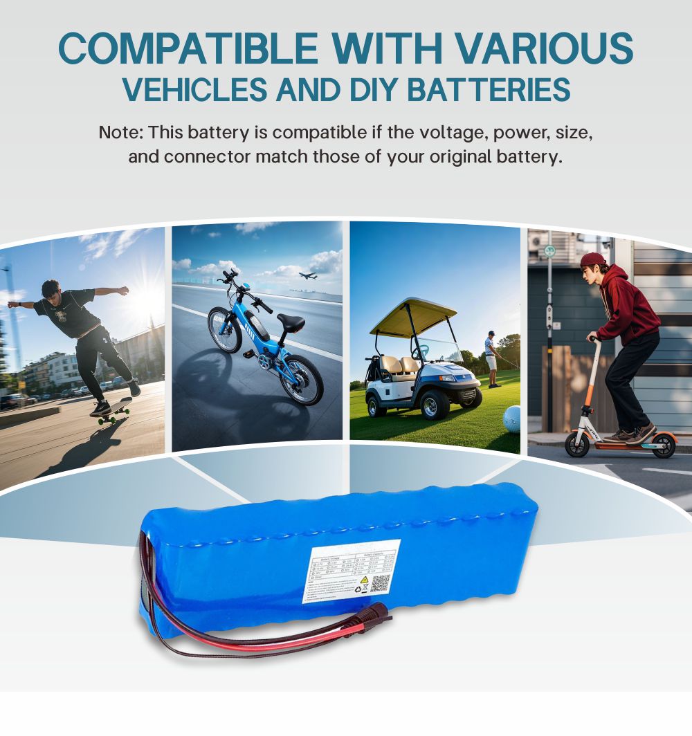 Moteur de vélo électrique 24V 12000mAh batterie rechargeable ebike scooter 18650 29.4V avec chargeur