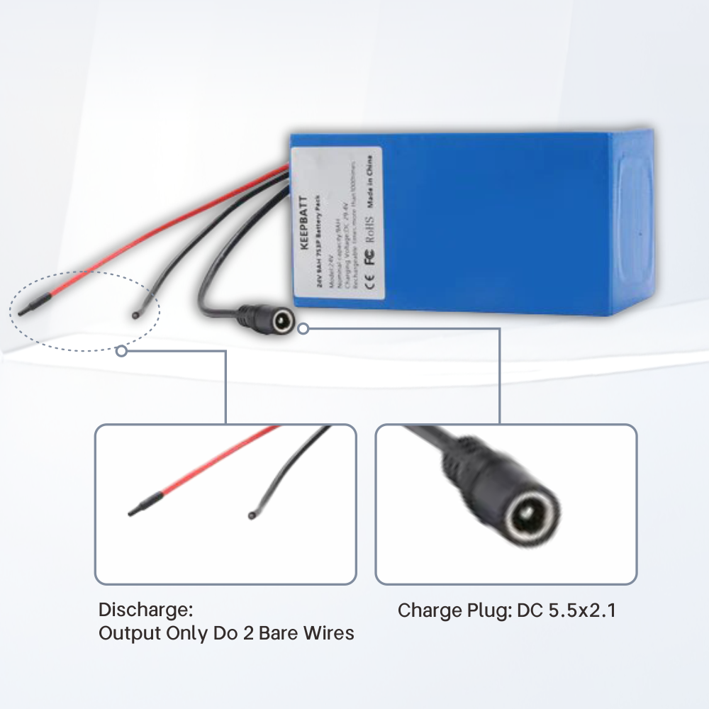 Pack de batteries KEEPBATT 7S3P 24V 25.2V 9Ah 18650 pour scooter électrique E bike