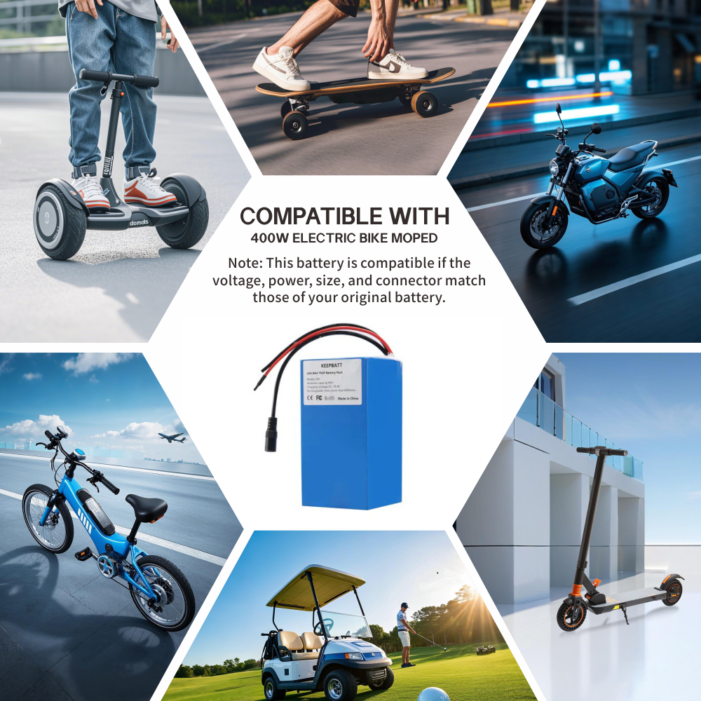 KEEPBATT 24V 25.2V 9Ah 7S3P 9000mAh 18650 배터리 팩 Ebike Moped, 29.4V 충전기 포함
