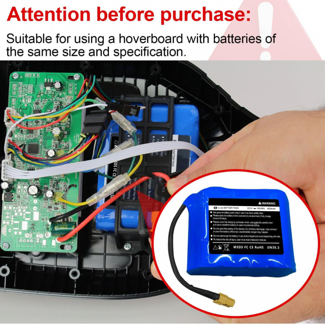 25.2V 4Ah 리튬 이온 배터리 교체용 배터리 for Jetson-Rave Hoverboard