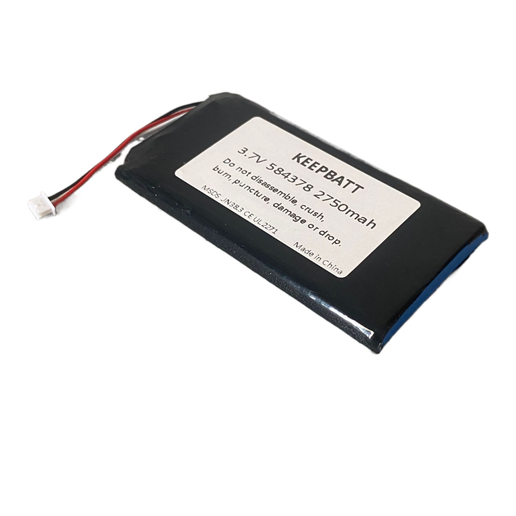 3.8V 2570mAh Replacement Samsung 584378 Polymer Lithium Battery with 3-Wire PCB