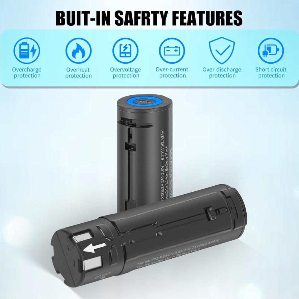 3.6V 2420mah FXONE Battery Replacement FXBB24 Compatible with for BaBylissPRO All FXONE Shaving Tool