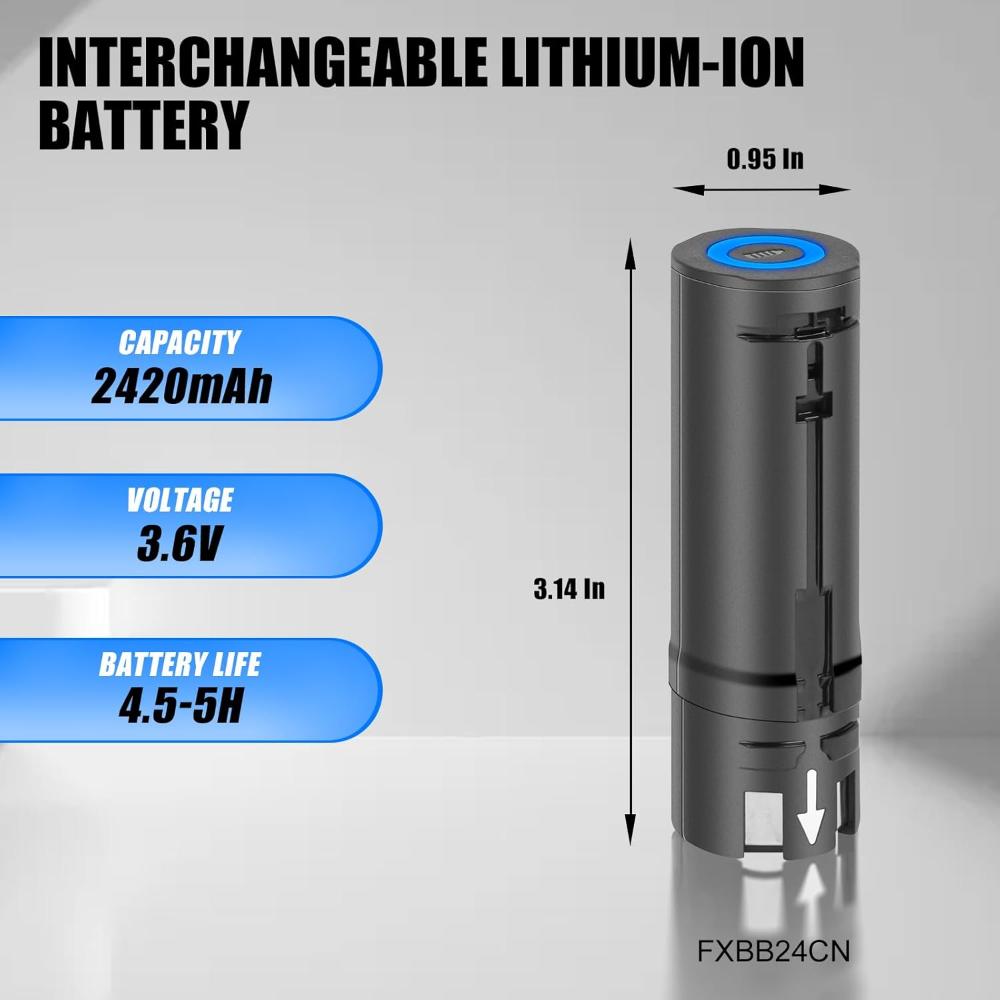 3.6V 2420mah FXONE Battery Replacement FXBB24 Compatible with for BaBylissPRO All FXONE Shaving Tool