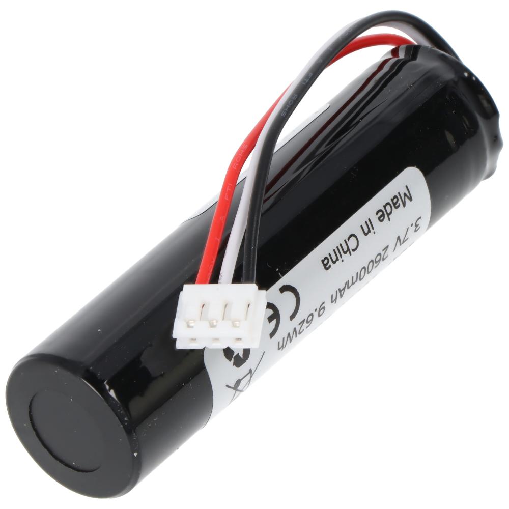 3.7V 2600mAh 18650 Li-ion Battery with BMS 26J Cable and Plug