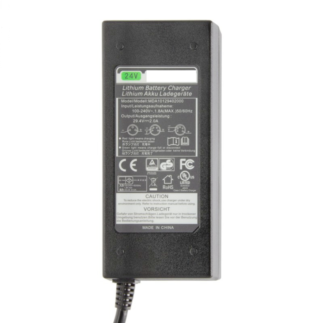 24V 29.4V 2.0A E-Bike Charger for TranzX 24V Battery XLR 4-Pin ABCH4LB000010