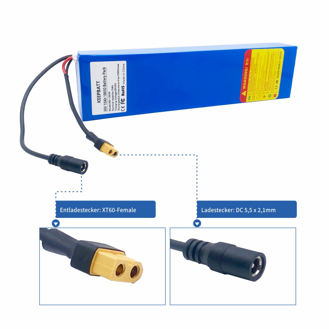 36V 10Ah 600watt 10S3P Li Ion battery 15A BMS suitable For Xiaomi Mijia m365 Pro electric bike scooter XT60 T plug