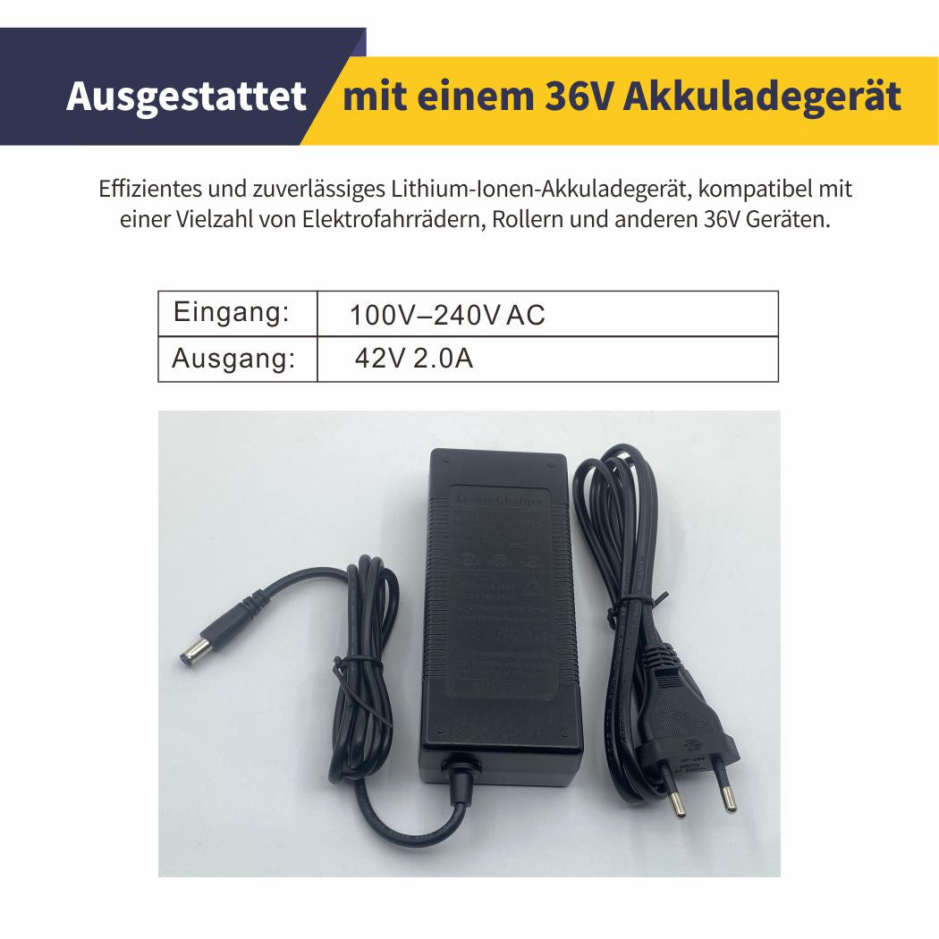 36V 10Ah Lithium Battery For Electric Scooters - Built-in BMS With XT60 Connector