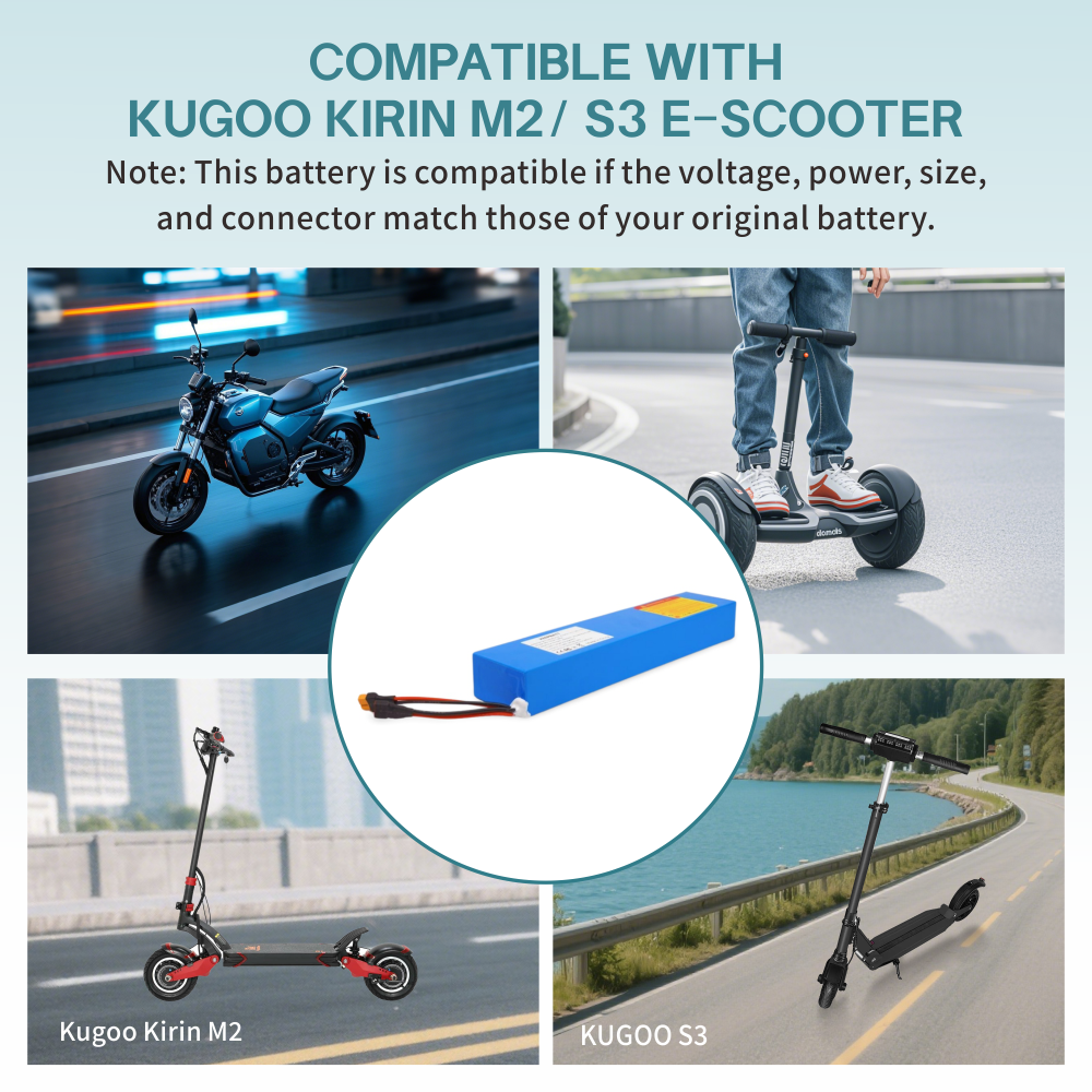 KEEPBATT 36V 7.5Ah 충전식 배터리 팩, KUGOO KIRIN M2 / S3 전동 스쿠터용