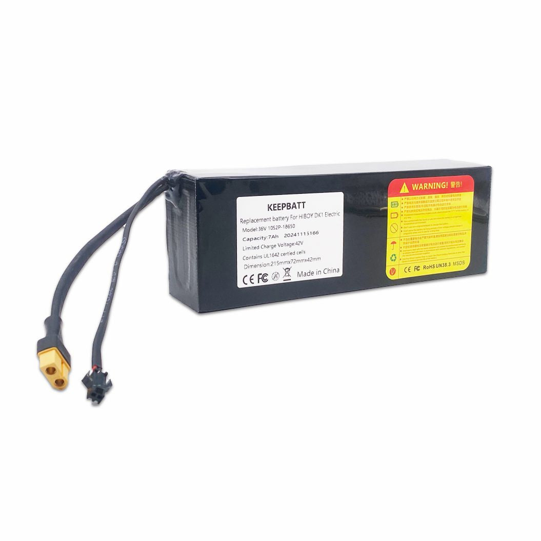 Batterie de remplacement KEEPBATT 36V 7Ah pour moto tout-terrain électrique Hiboy DK1