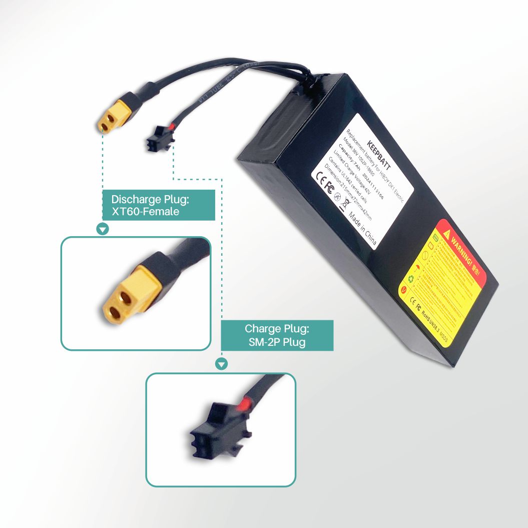 KEEPBATT 36V 7Ah Replacement Battery for Hiboy DK1 Electric Dirt Bike