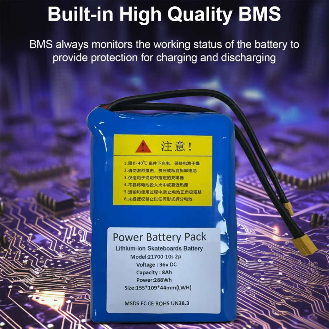 KEEPBATT 36V 8Ah Battery for Meepo V5ER MINI5 ER Electric Skateboard