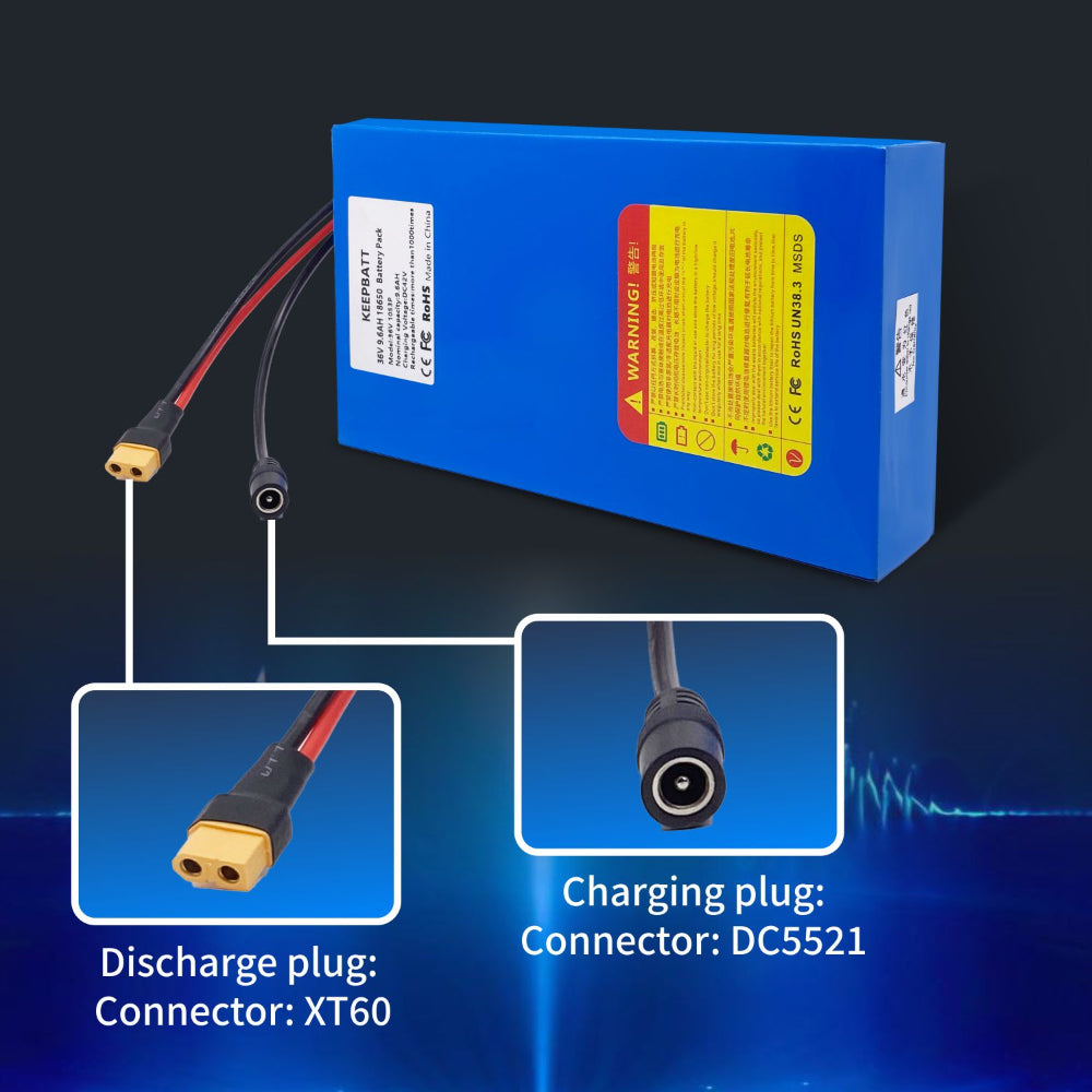 36v 9.6ah 18650 Lithium Battery For Electric Bikes And Scooters