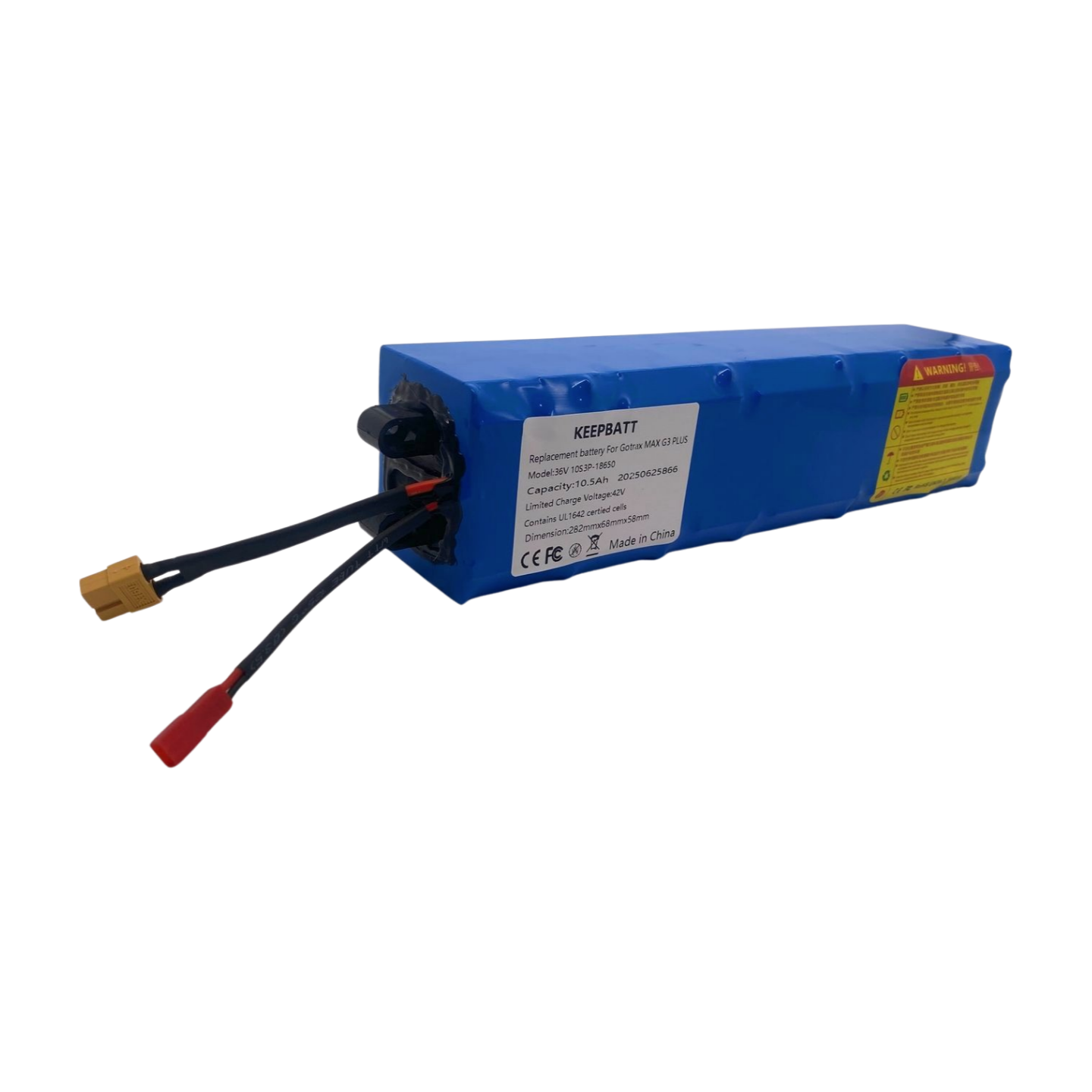 KEEPBATT 36V 10.5Ah 18650 Battery Pack For Gotrax Hoverfly F1 G3 Plus XR Elite Max XR Pro