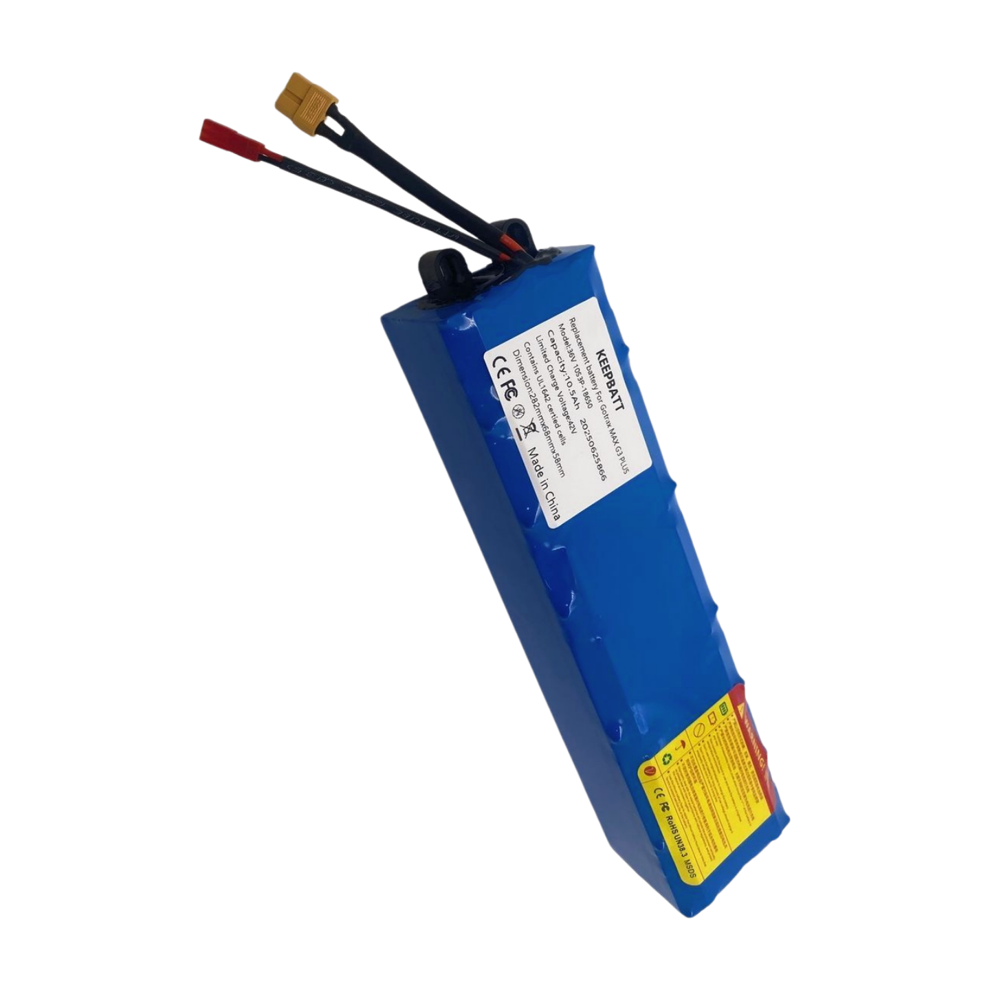 KEEPBATT 36V 10.5Ah 18650 Battery Pack For Gotrax Hoverfly F1 G3 Plus XR Elite Max XR Pro