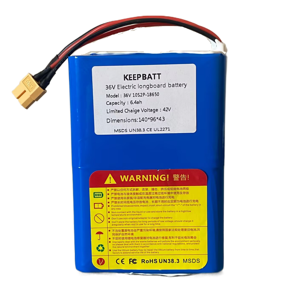 Durable 36V 6.4Ah Replacement Battery for WowGo MINI2 Electric Skateboard Longboard