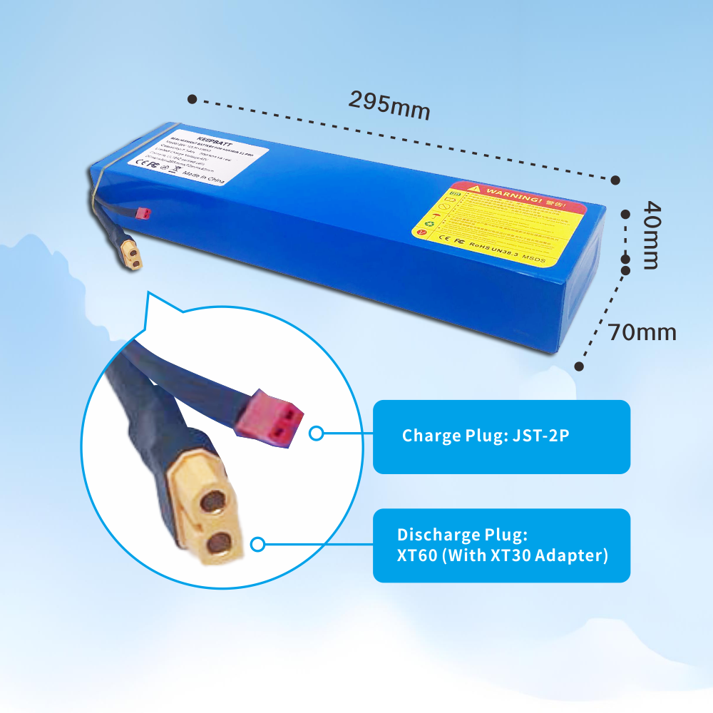 KEEPBATT 36V 7.5Ah 충전식 배터리 팩, KUGOO Kirin S1 Pro 전동 스쿠터용
