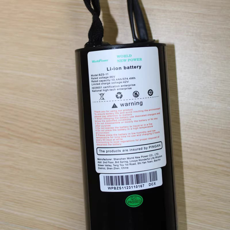 36V 10.4Ah Replacement Battery For Dohiker Y1 MEIHAILAN MASTGOAL Folding Bike