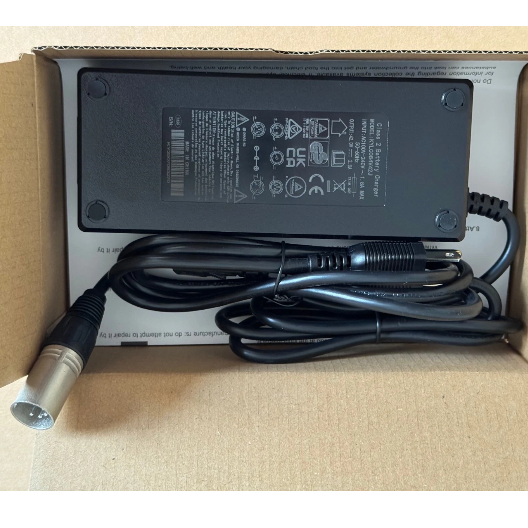 42V 2A 5 Pin Lithium Charger for Ave Citybug Raleigh EBCO Winora Bike TranzX PST