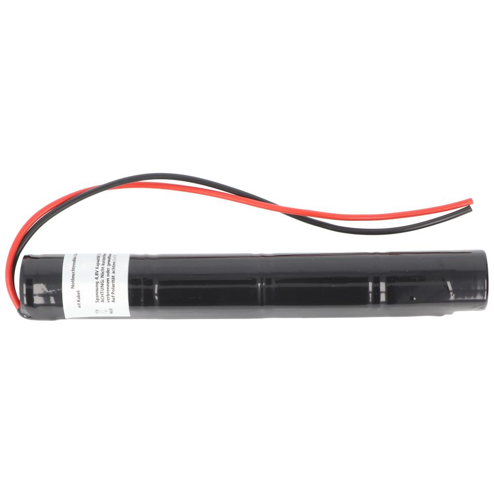 4.8V 1800mAh NiCd Emergency Light Battery L1x4 Sub-C with 200mm Cable