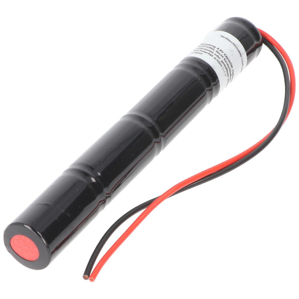 4.8V 1800mAh NiCd Emergency Light Battery L1x4 Sub-C with 200mm Cable