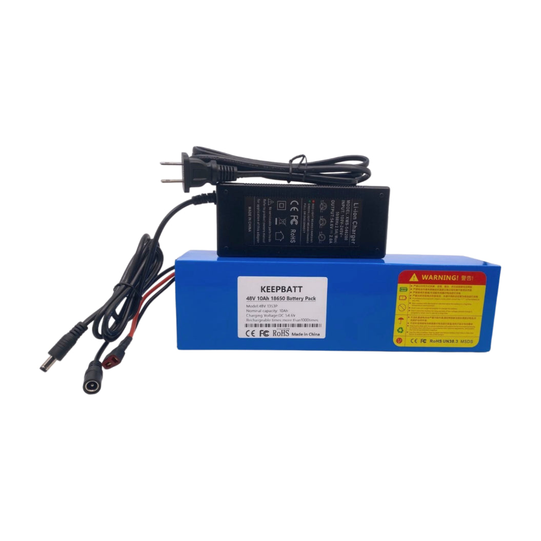 Batterie 48V 10Ah 13s3p haute puissance 18650 pour véhicule électrique, moto électrique, batterie DIY BMS + chargeur