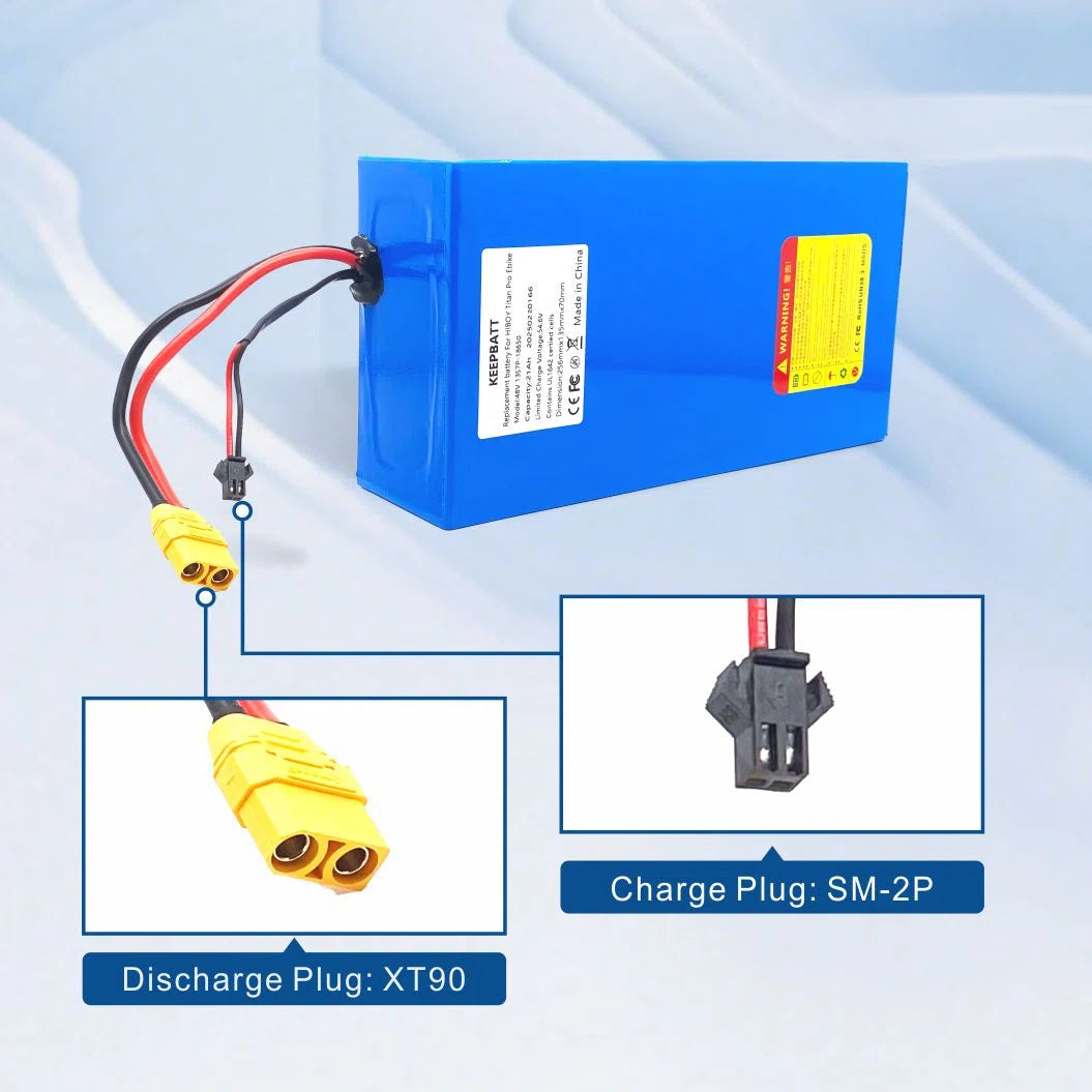 KEEPBATT 48V 21Ah 13S7P Replacement Battery for HIBOY TITAN PRO Electric Scooter