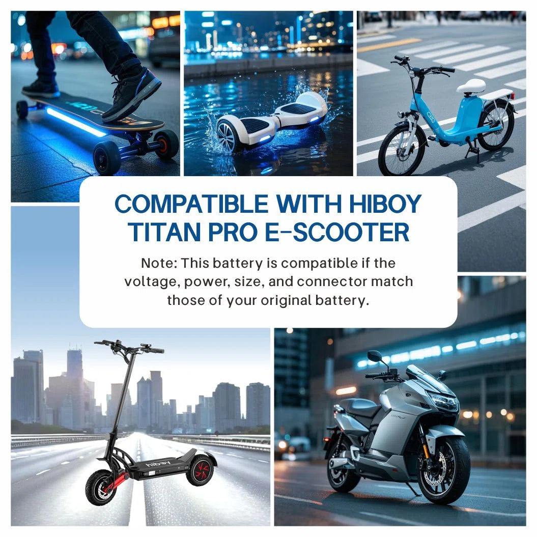 KEEPBATT 48V 21Ah 13S7P Replacement Battery for HIBOY TITAN PRO Electric Scooter