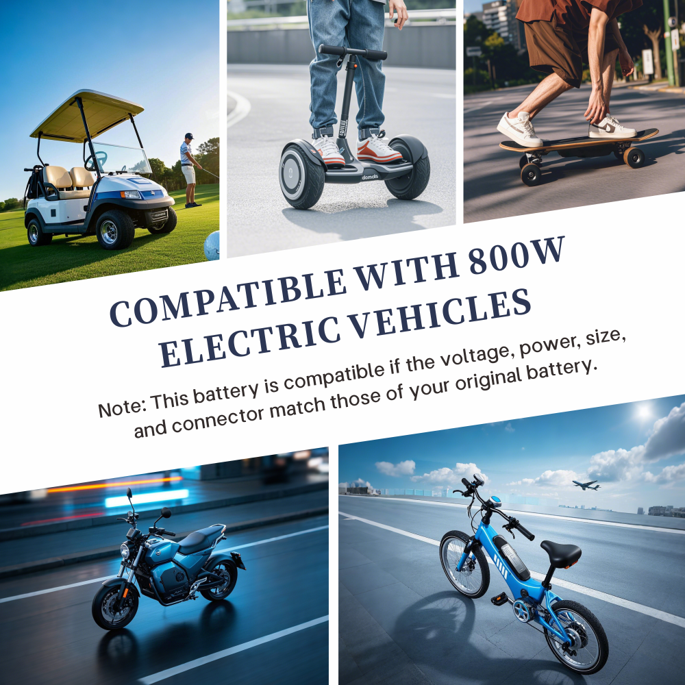 Batterie 48v 10Ah 13S3P XT60 pour vélo électrique Bafang E-bike Scooter avec chargeur BMS