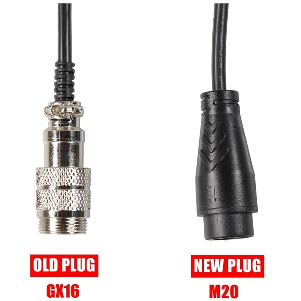 Charger Socket Adapter for Dualtron and TEVERUN Electric Scooters To Switch The Old GX16 Connector To New M20 Connector MINIMOTORS Transmission Cable