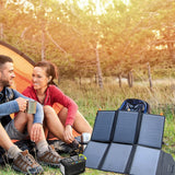 KEEPBATT Waterproof Foldable 60W Portable Solar Panels Charger With Fast Charging QC3.0 USB-A PD3.0 USB-C DC Output,Solar Generator
