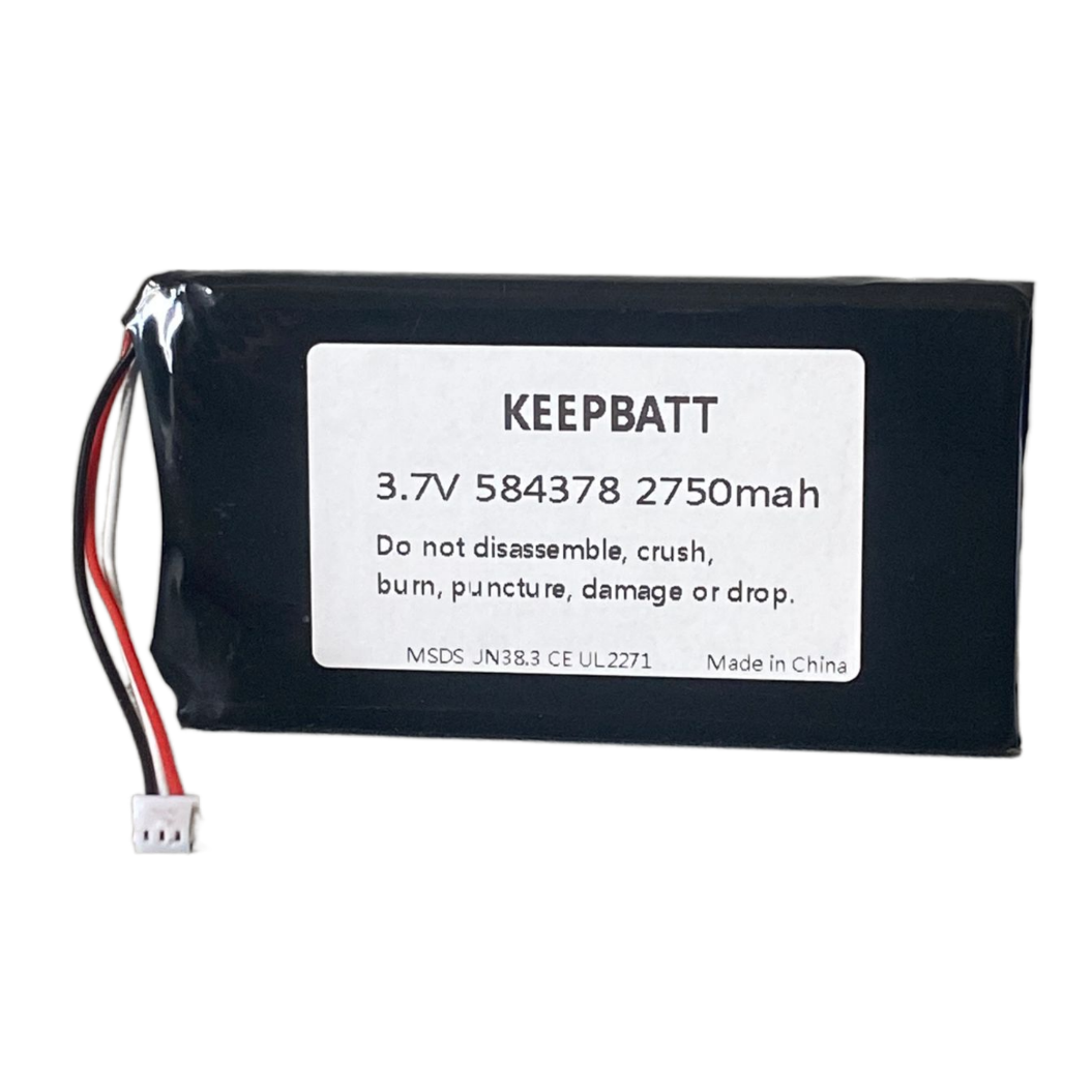 3.8V 2570mAh Replacement Samsung 584378 Polymer Lithium Battery with 3-Wire PCB