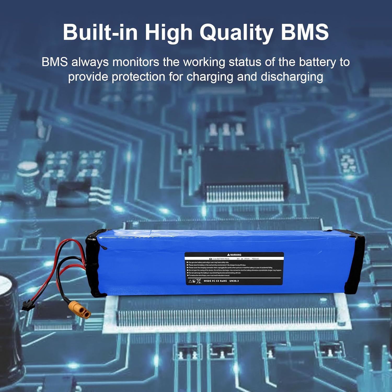 KEEPBATT 36V 7500mAh Electric Scooter Replacement Battery Pack Compatible For Hiboy S2 KS4 Electric Scooter