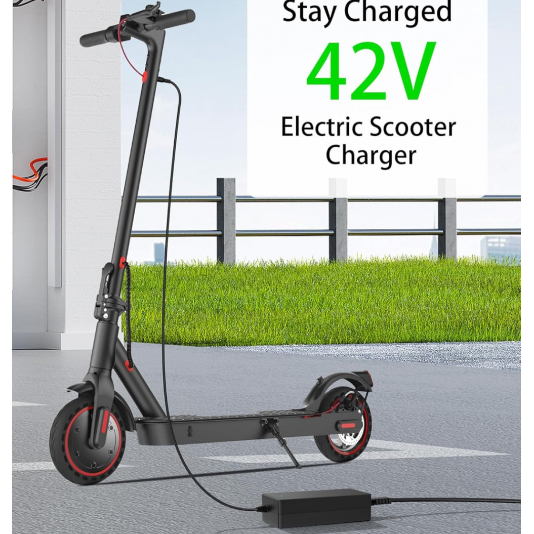 42V 2A IScooter Electric Scooter Charger Compatible with IScooter I8L, I9 Pro, 1S Isinwheel S9 Pro, S9 Max 36V Lithium Battery DC 5525 Plug