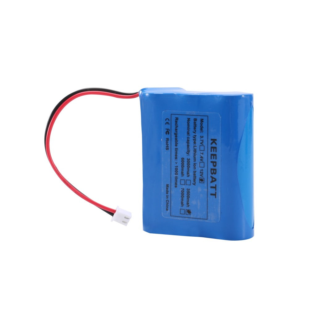 KEEPBATT 12V 3500mah 18650 Lithium Ion Battery Pack Rechargeable PCB with XH-2.54 Plug Conversion Lines