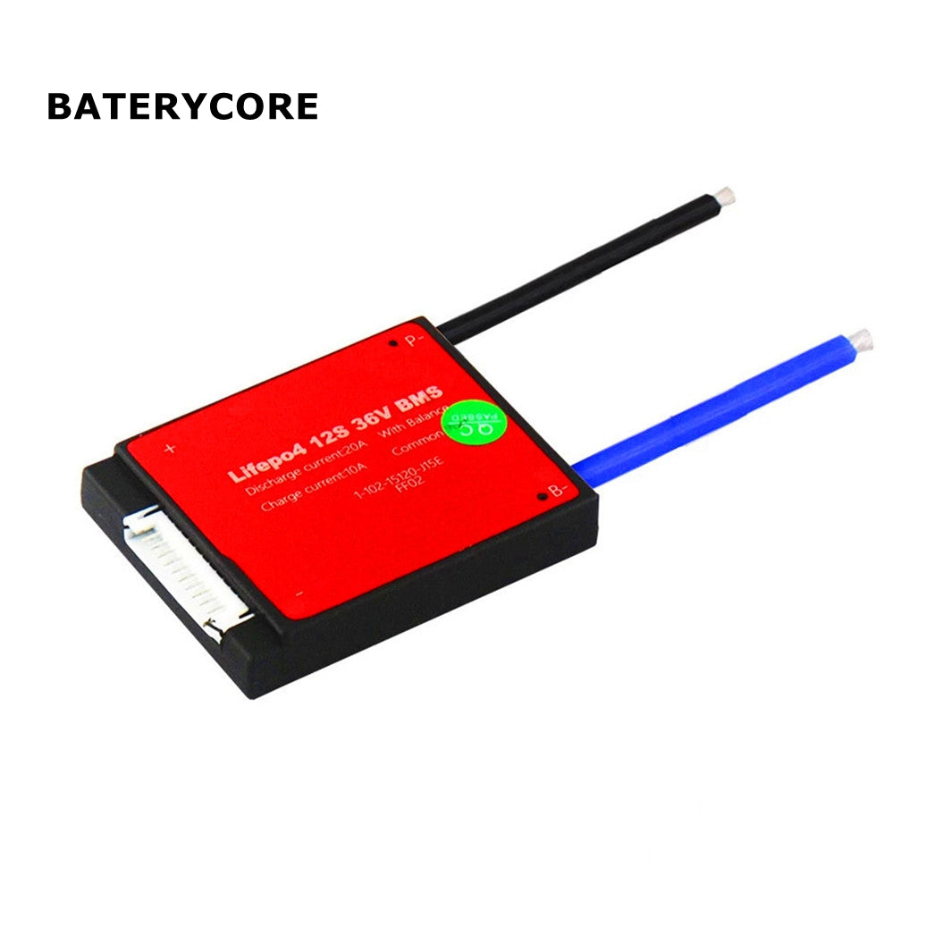 BATERYCORE 36V 20A Elektronisch Regelingssysteem BMS voor E-Bike & E-Scooter LiFePO4, LiMn2O4 Accu