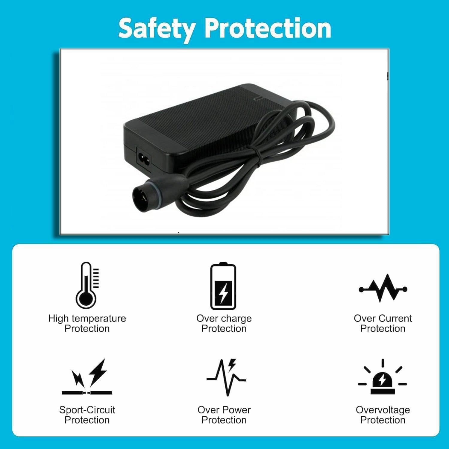 42V 4A Li-Ion Charger Compatible With Haibike FullNine Series HardNine 7 36V ML500 Battery