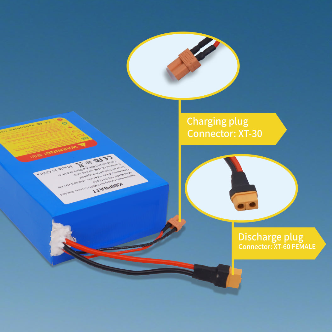 KEEPBATT 36V 6Ah Vervangingsbatterij voor Meepo V5 Standard V5 MINI Standard E Skateboard