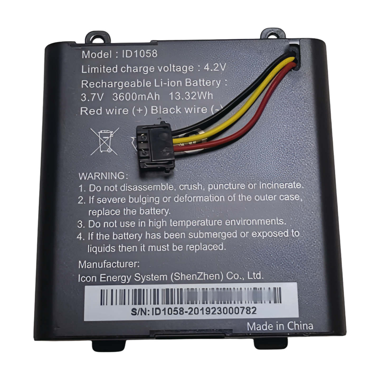 3.7V 3600mAh Replacement Battery for AXIS W100 Body Worn Camera