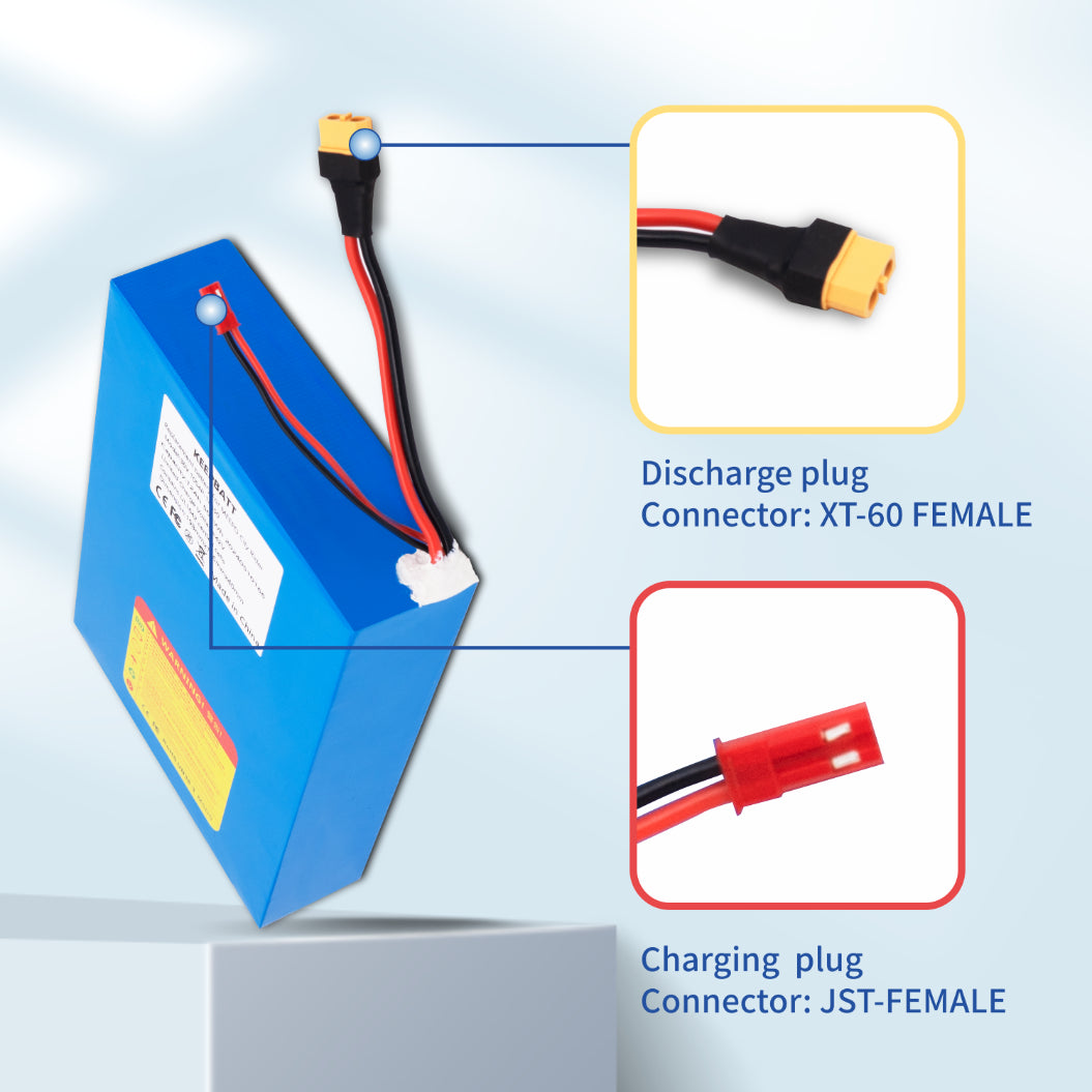 KEEPBATT 36V 12Ah Vervangbatterij voor Meepo City Rider E Skateboard