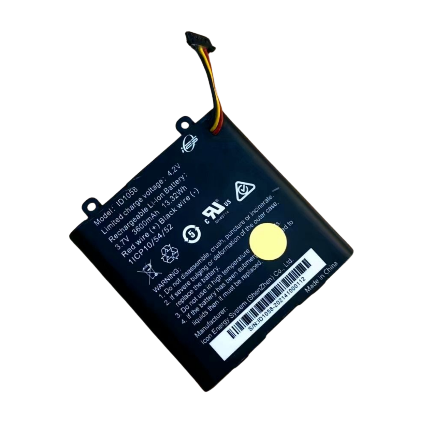 3.7V 3600mAh Replacement Battery for AXIS W100 Body Worn Camera