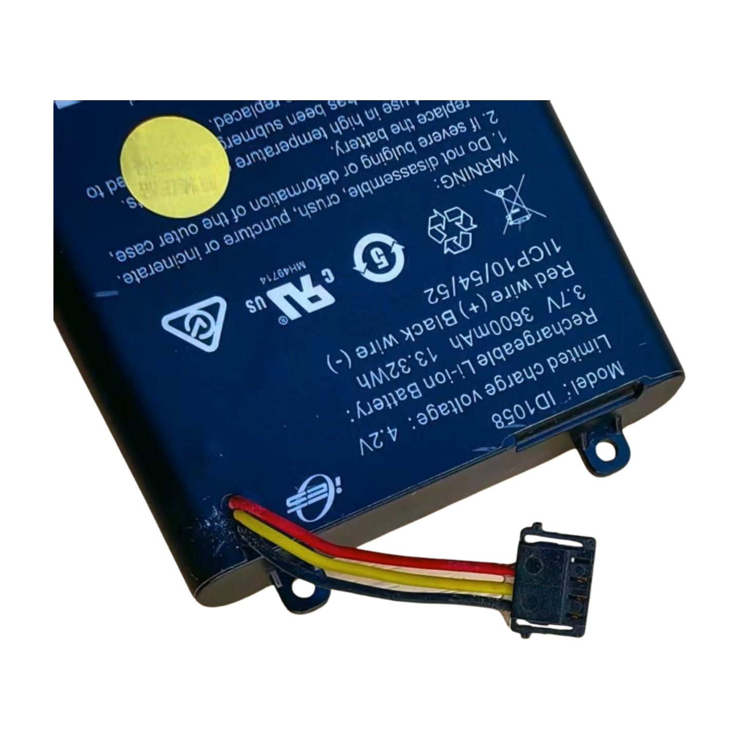 3.7V 3600mAh Replacement Battery for AXIS W100 Body Worn Camera