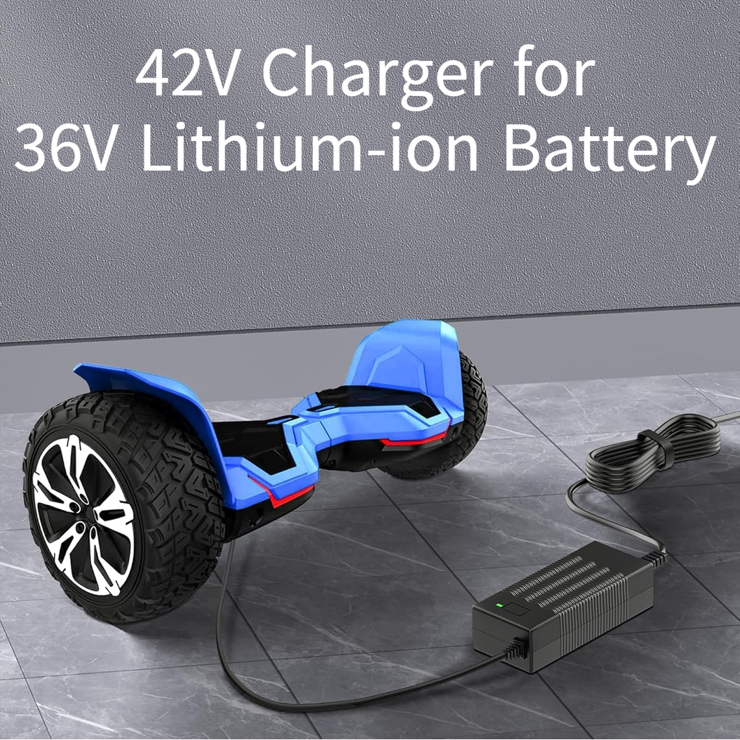 42V 2A Charger for Gyrocopters Electric Scooters, Compatible with Gyrocopters Pro 6.0 Pro 4.0 LED Lighted Electric Scooters Power Adapter