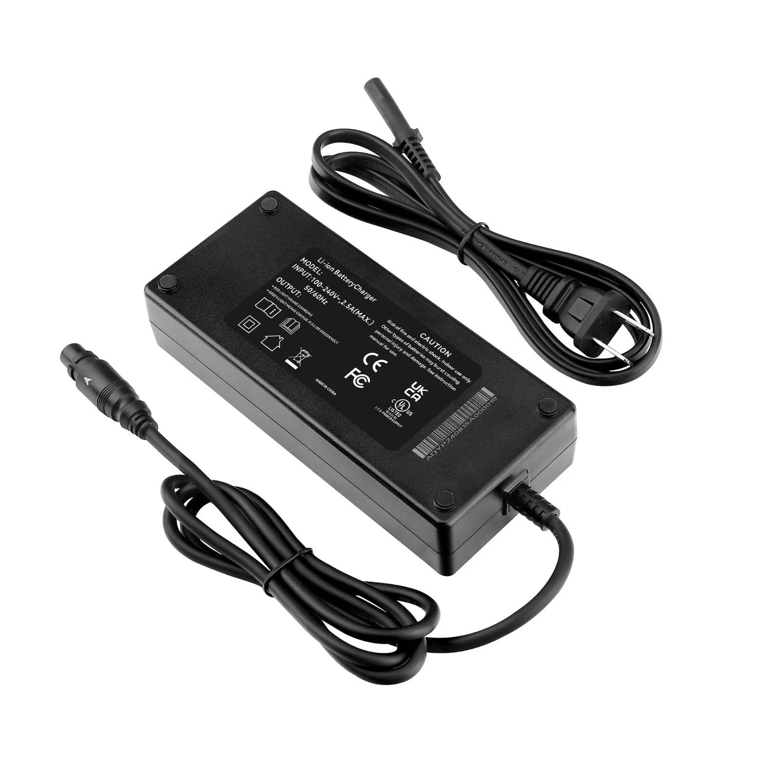 48V 3A Fast Battery Charger for Gotrax F5 / CIT3 E-Bike Junlei 3-pin plug