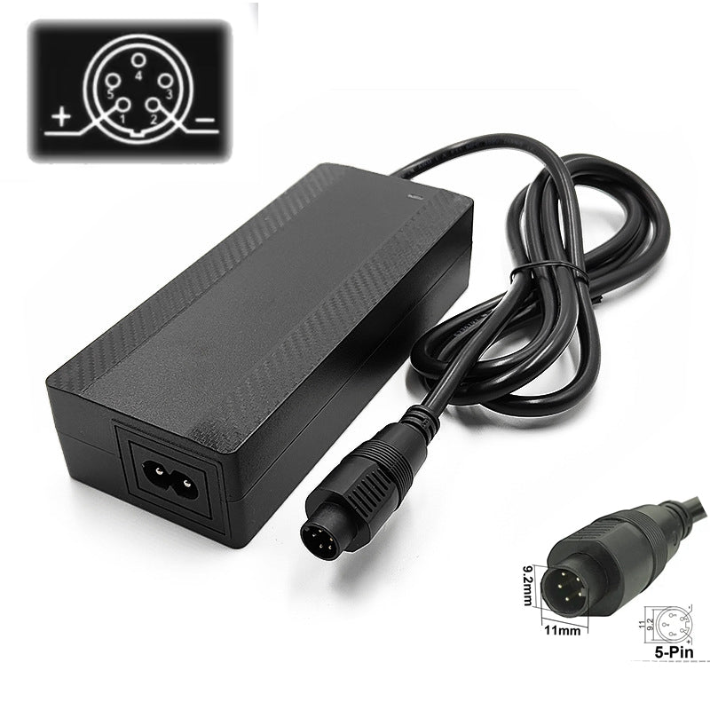 42V 2A Charger with Phylion DC 5-pin Round Output for 36V 2A Spartan Ebike Battery